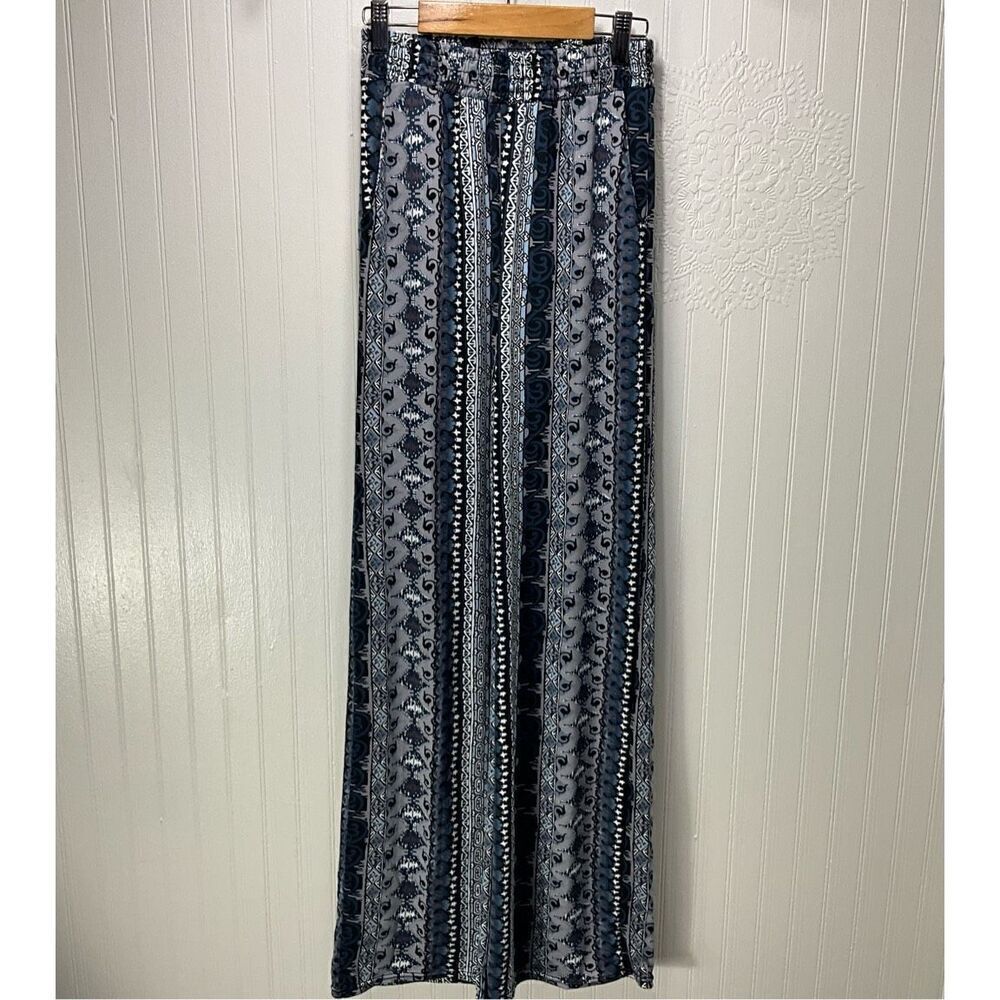 CHANDLY Wide Leg Printed Pants